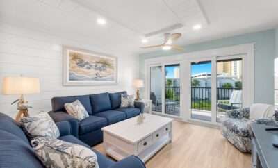 Remodeled condo Balcony/Partial View of Beach