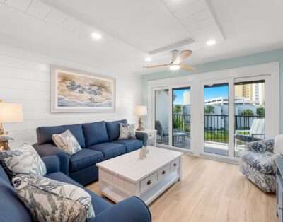 Remodeled condo Balcony/Partial View of Beach